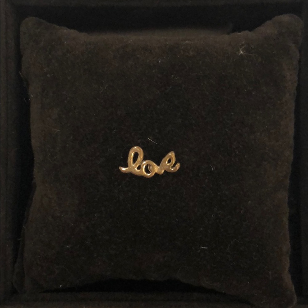 Gold Love earring